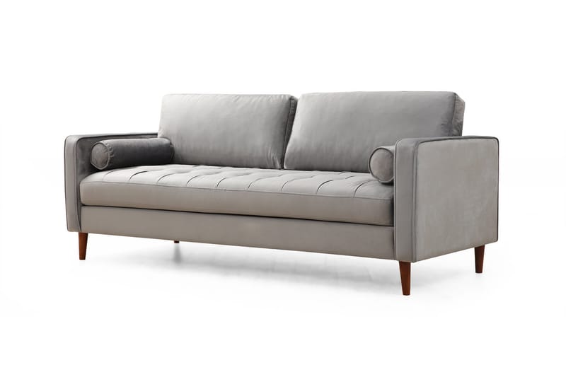 Mirrilnesh Sofa 3-seters - Lysegrå - Møbler - Sofaer - Sofa 3 seter