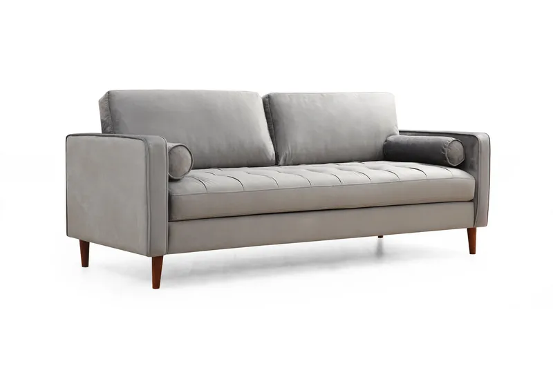 Mirrilnesh Sofa 3-seters - Lysegrå - Møbler - Sofaer - Sofa 3 seter