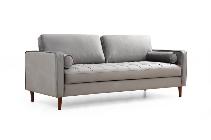 Mirrilnesh Sofa 3-seters - Lysegrå - Møbler - Sofaer - Sofa 3 seter