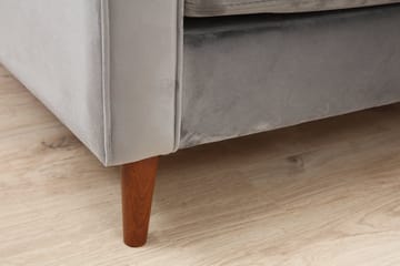 Mirrilnesh Sofa 3-seters - Lysegrå - Møbler - Sofaer - Sofa 3 seter