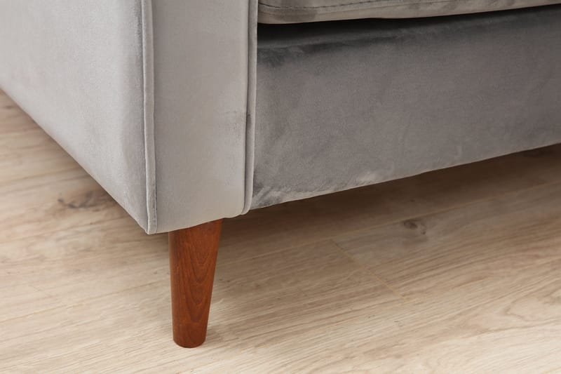 Mirrilnesh Sofa 3-seters - Lysegrå - Møbler - Sofaer - Sofa 3 seter