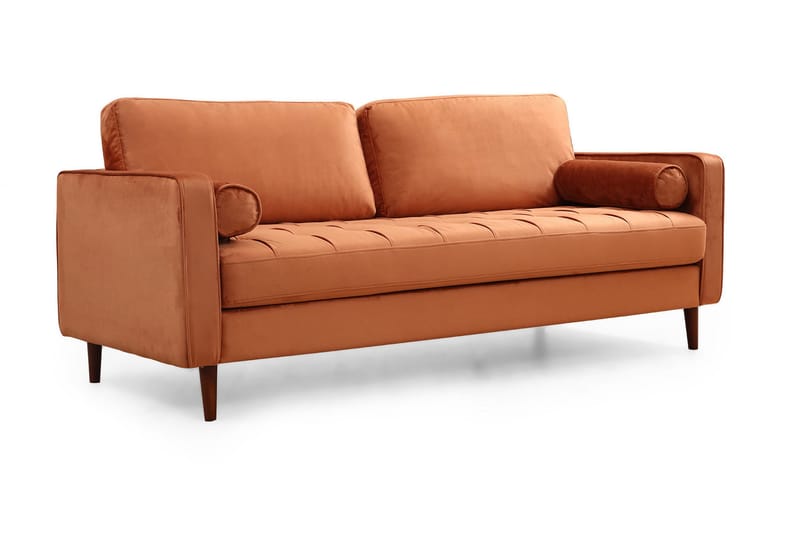 Mirrilnesh Sofa 3-seters - Oransje - Møbler - Sofaer - Sofa 3 seter