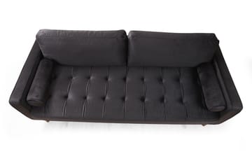 Mirrilnesh Sofa 3-seters - Svart - Møbler - Sofaer - Sofa 3 seter