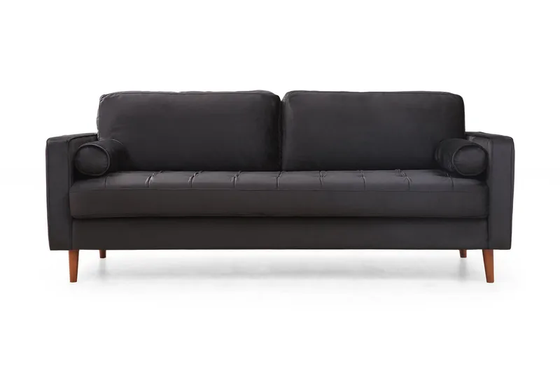 Mirrilnesh Sofa 3-seters - Svart - Møbler - Sofaer - Sofa 3 seter