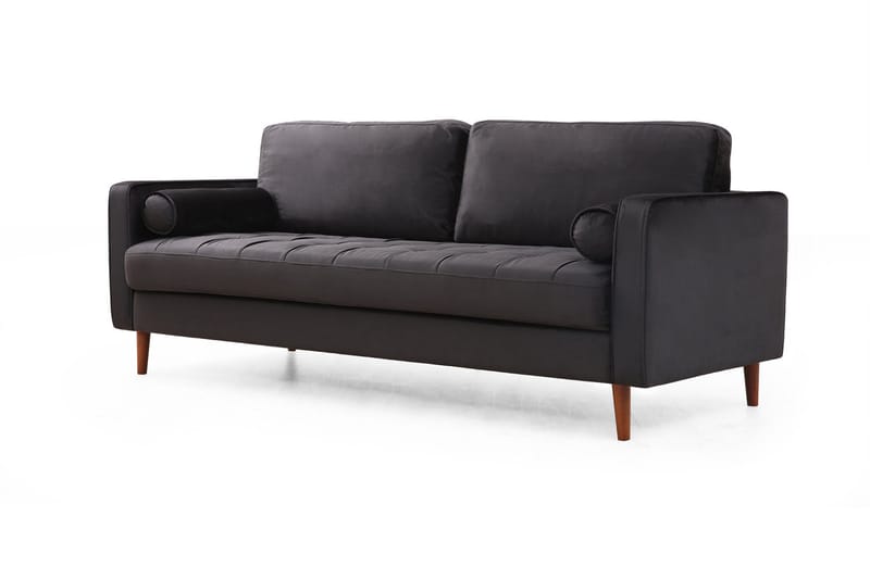 Mirrilnesh Sofa 3-seters - Svart - Møbler - Sofaer - Sofa 3 seter