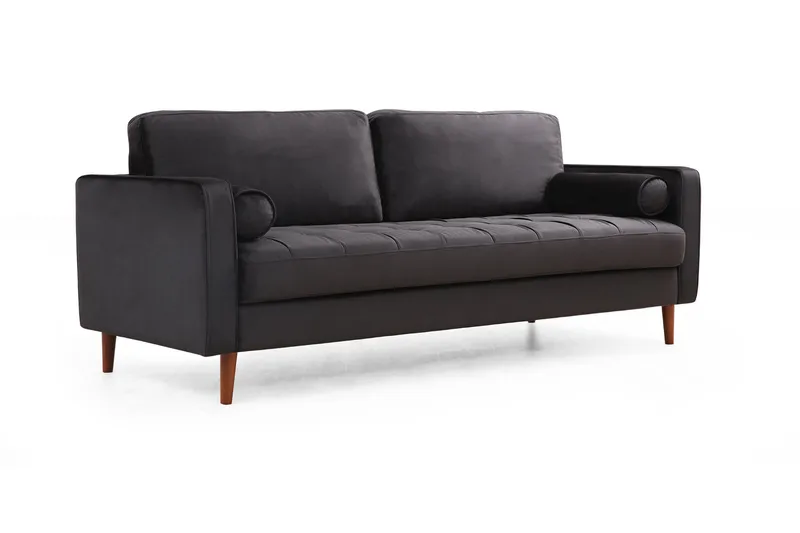 Mirrilnesh Sofa 3-seters - Svart - Møbler - Sofaer - Sofa 3 seter