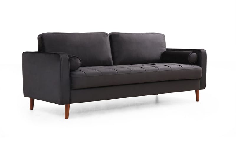 Mirrilnesh Sofa 3-seters - Svart - Møbler - Sofaer - Sofa 3 seter