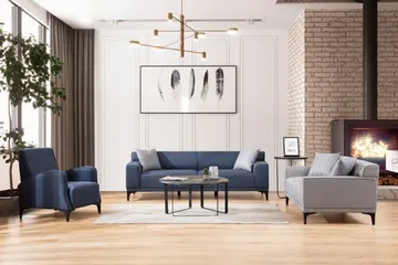 Mississauga Sofa 3-seters - Blå - Møbler - Sofaer - Sofa 3 seter
