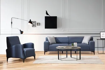 Mississauga Sofa 3-seters - Blå - Møbler - Sofaer - Sofa 3 seter