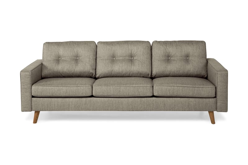 Monroe 3-seters Sofa - Gråbrun - Sofa 3 seter