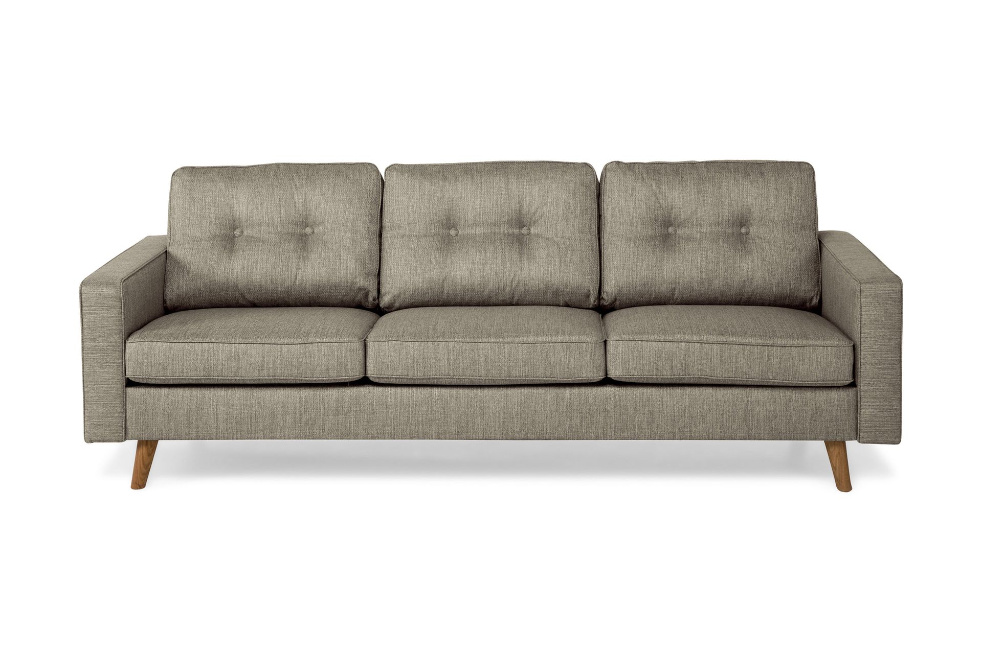 Monroe 3-seters Stoffsofa - Beige / Grå - Møbler - Sofaer - Sofa 3 seter