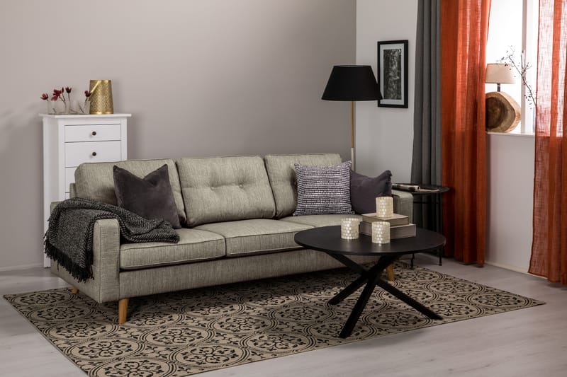 Monroe 3-seters Stoffsofa - Beige / Grå - Møbler - Sofaer - Sofa 3 seter