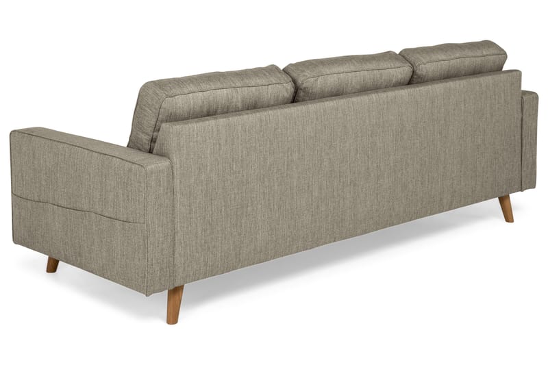 Monroe 3-seters Stoffsofa - Beige / Grå - Møbler - Sofaer - Sofa 3 seter