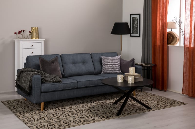 Monroe 3-seters Stoffsofa - Blå - Møbler - Sofaer - Sofa 3 seter