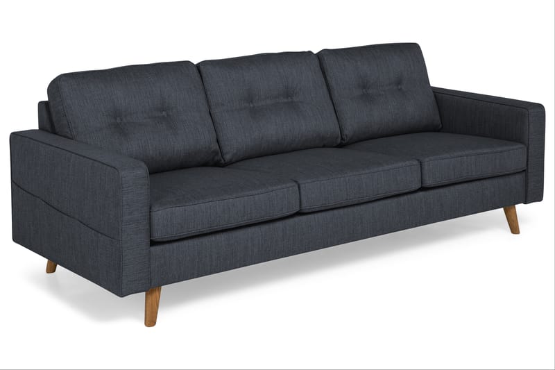 Monroe 3-seters Stoffsofa - Blå - Møbler - Sofaer - Sofa 3 seter
