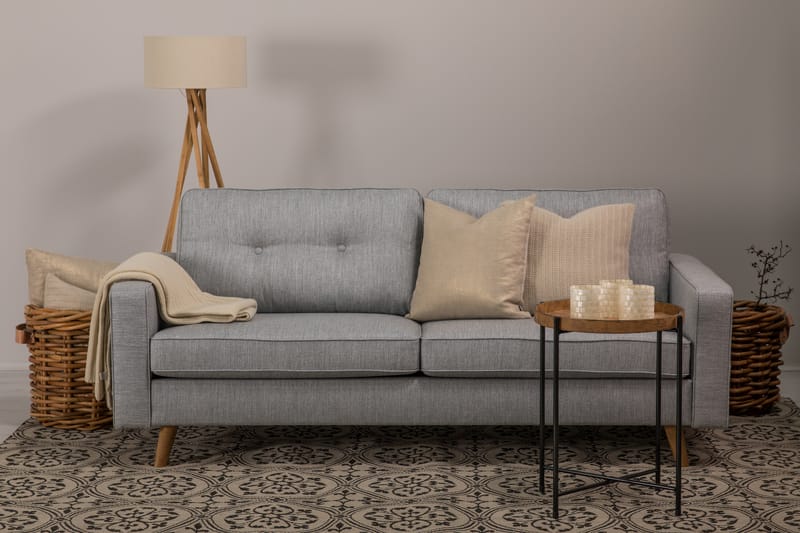Monroe 3-seters Stoffsofa - Lys grå - Møbler - Sofaer - Sofa 3 seter