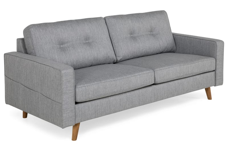 Monroe 3-seters Stoffsofa - Lys grå - Møbler - Sofaer - Sofa 3 seter