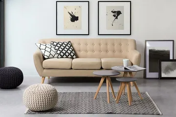 Motala Sofa 3-seter - Beige - Møbler - Sofaer - Sofa 3 seter
