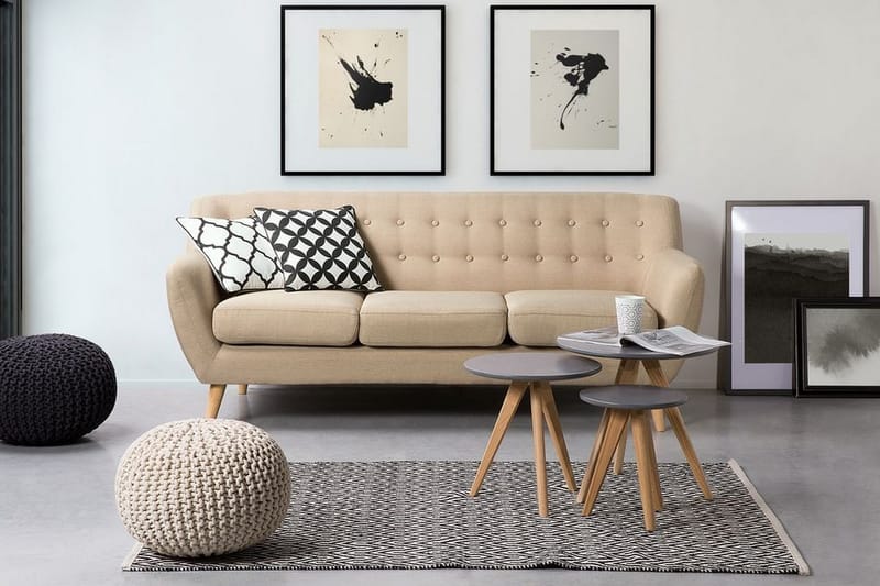 Motala Sofa 3-seter - Beige - Møbler - Sofaer - Sofa 3 seter
