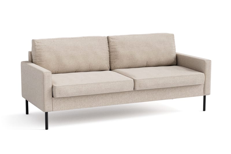Nevada 3-seters Small Stoffsofa 198 cm bred - Beige - Møbler - Sofaer - Sofa 3 seter