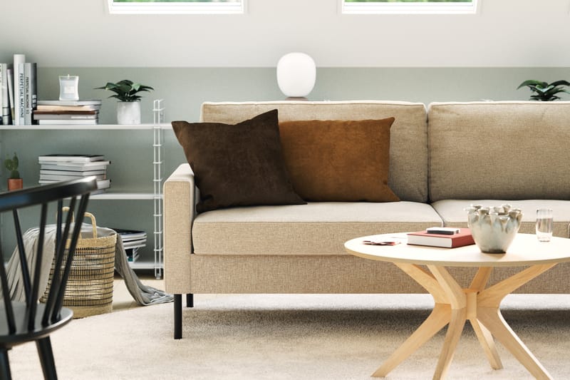 Nevada 3-seters Small Stoffsofa 198 cm bred - Beige - Møbler - Sofaer - Sofa 3 seter