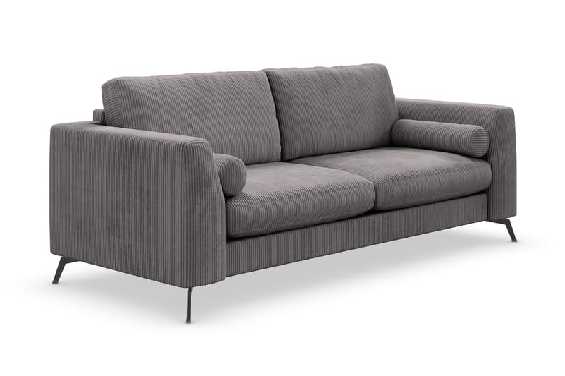 Ocean Lyx 3-seters Manchestersofa - Mørk grå - Møbler - Sofaer - Sofa 3 seter