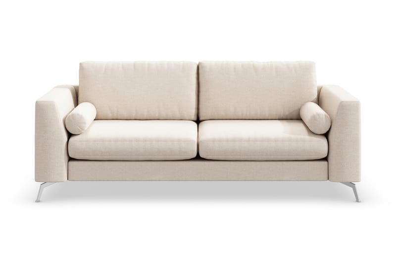 Ocean Lyx 3-seters Sofa - Beige/Krom - Møbler - Sofaer - Sofa 3 seter