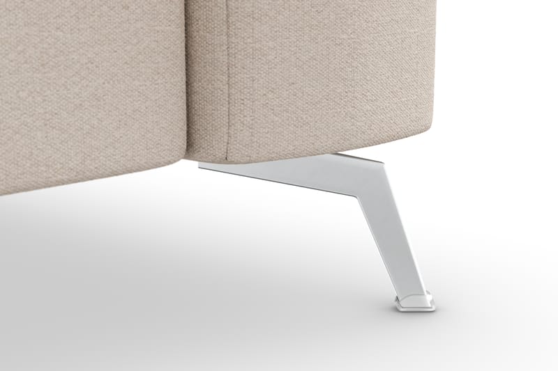 Ocean Lyx 3-seters Sofa - Beige/Krom - Møbler - Sofaer - Sofa 3 seter