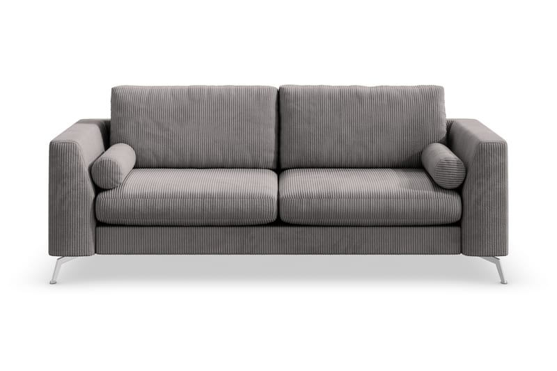 Ocean Lyx 3-seters Sofa - Mørkegrå/Krom - Møbler - Sofaer - Sofa 3 seter