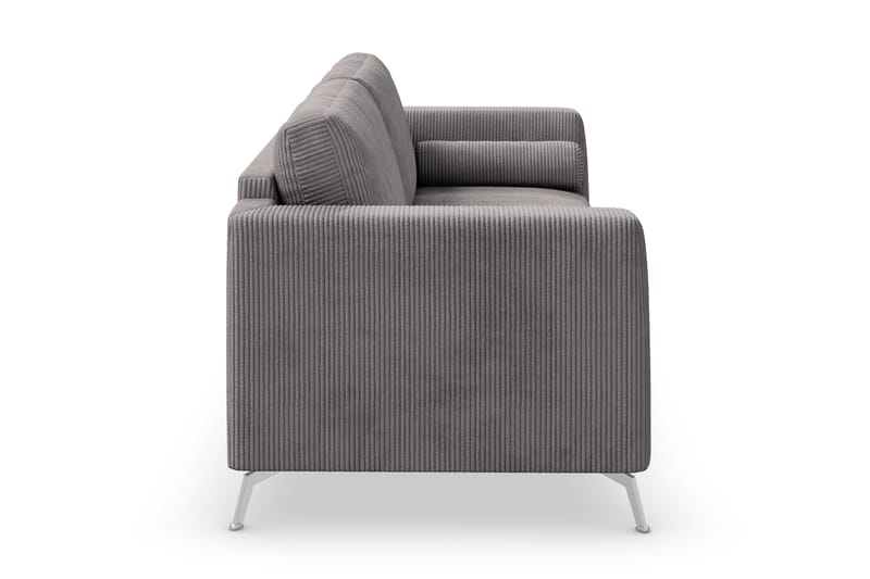 Ocean Lyx 3-seters Sofa - Mørkegrå/Krom - Møbler - Sofaer - Sofa 3 seter