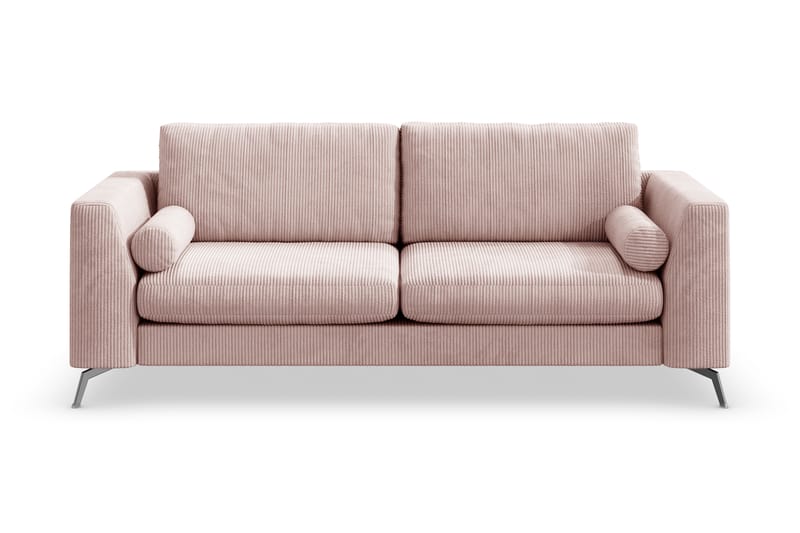 Ocean Lyx 3-seters Sofa - Rosa/Svart - Sofa 3 seter