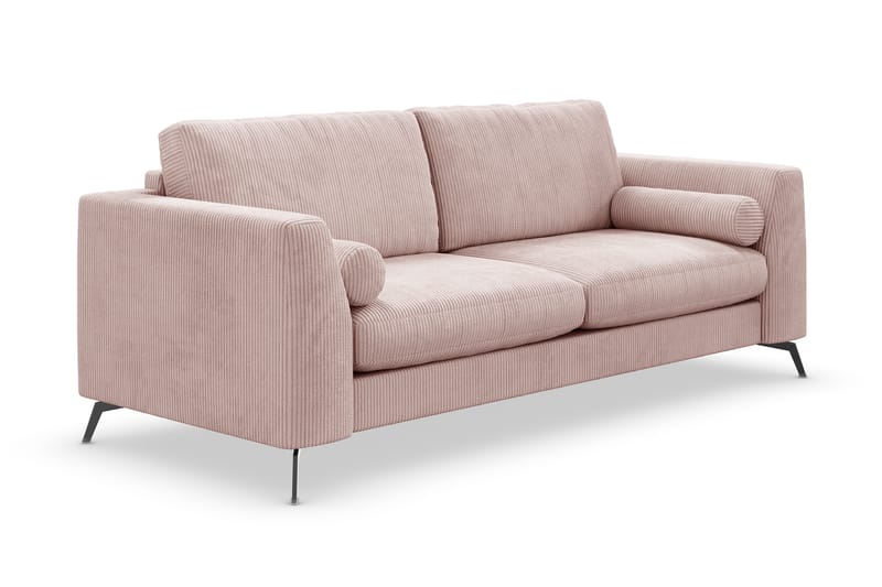 Ocean Lyx 3-seters Sofa - Rosa/Svart - Sofa 3 seter