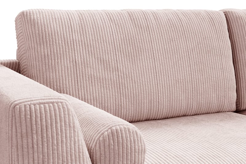 Ocean Lyx 3-seters Sofa - Rosa/Svart - Sofa 3 seter