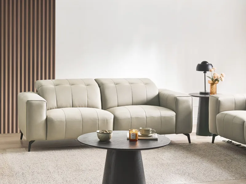 3-seters sofa Ommel - Lys beige - Møbler - Sofaer - Sofa 3 seter