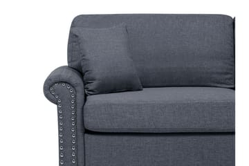 Otra 3-seter Dyp Chesterfield Sofa i Stoff - Grå - Møbler - Sofaer - Sofa 3 seter