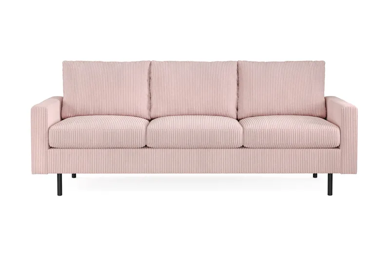 Peppe 3-seters Manchester Sofa, Rosa