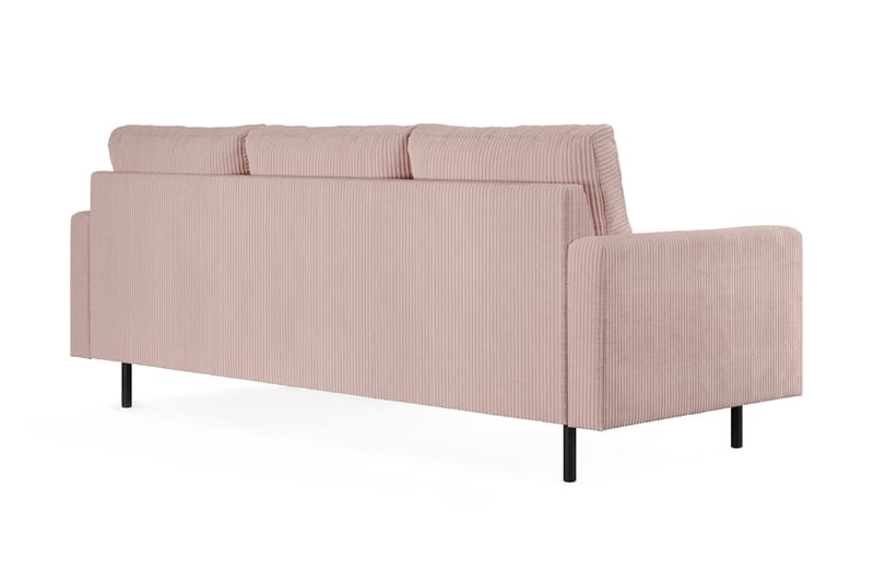 Peppe 3-seters Manchester Sofa - Rosa - Møbler - Sofaer - Sofa 3 seter