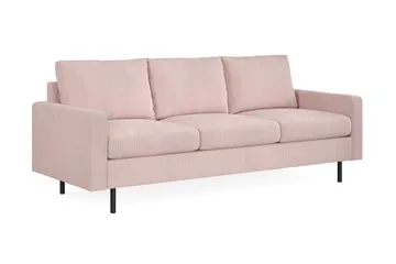 Peppe 3-seters Manchester Sofa - Rosa - Møbler - Sofaer - Sofa 3 seter