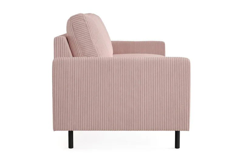 Peppe 3-seters Manchester Sofa - Rosa - Møbler - Sofaer - Sofa 3 seter