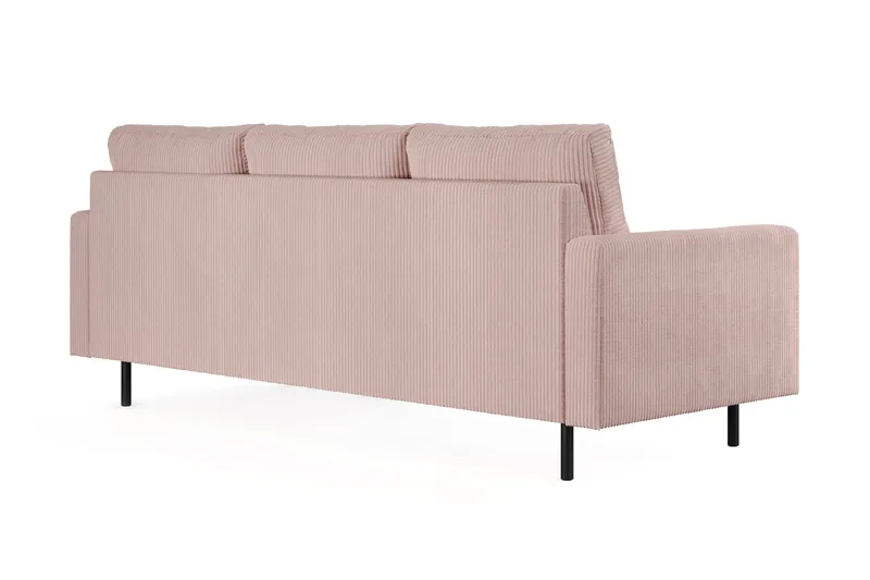 Peppe 3-seters Manchester Sofa - Rosa - Møbler - Sofaer - Sofa 3 seter