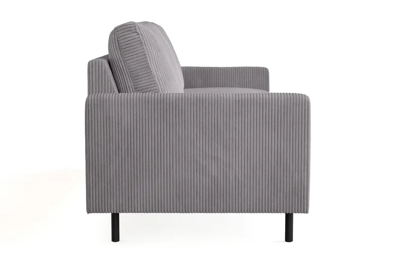 Peppe 3-seters Manchestersofa - Mørk grå - Møbler - Sofaer - Sofa 3 seter