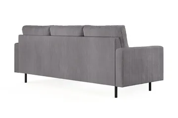 Peppe 3-seters Manchestersofa - Mørk grå - Møbler - Sofaer - Sofa 3 seter