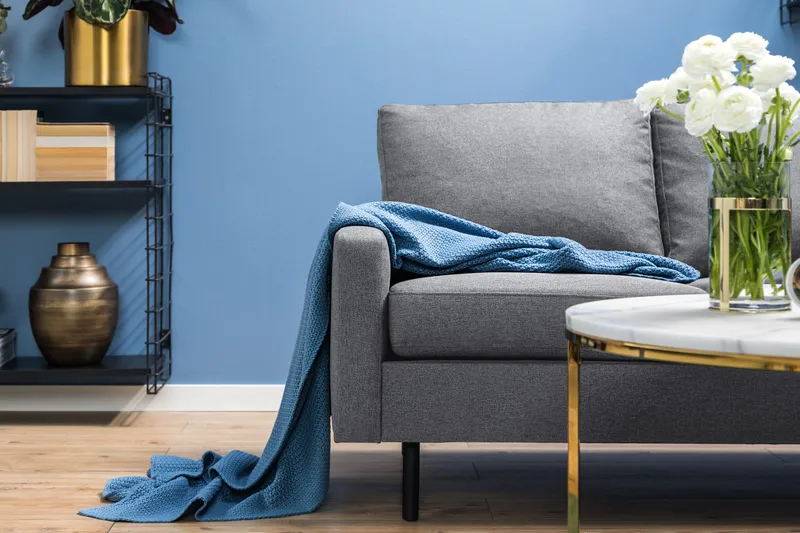 Peppe 3-seters Stoffsofa - Lys grå - Møbler - Sofaer - Sofa 3 seter