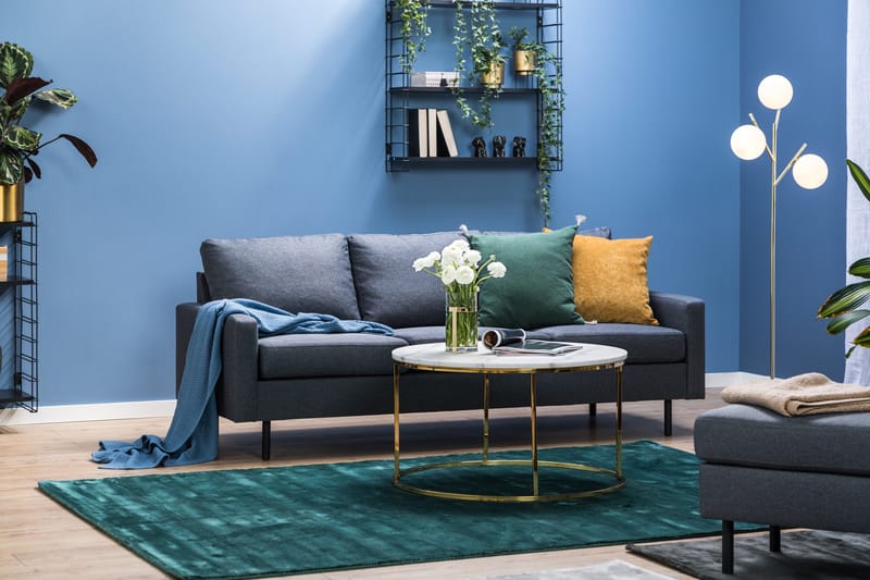 Peppe 3-seters Stoffsofa - Mørk grå - Møbler - Sofaer - Sofa 3 seter