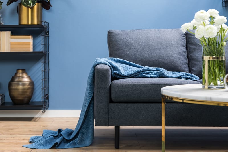 Peppe 3-seters Stoffsofa - Mørk grå - Møbler - Sofaer - Sofa 3 seter