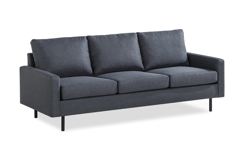 Peppe 3-seters Stoffsofa - Mørk grå - Møbler - Sofaer - Sofa 3 seter