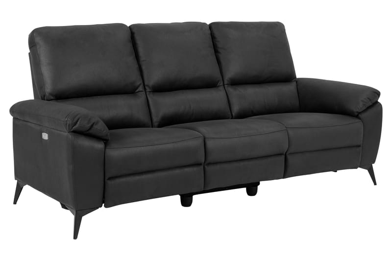 Ranas 3-seters Sofa Elektrisk - Grå/Svart - Sofa 3 seter