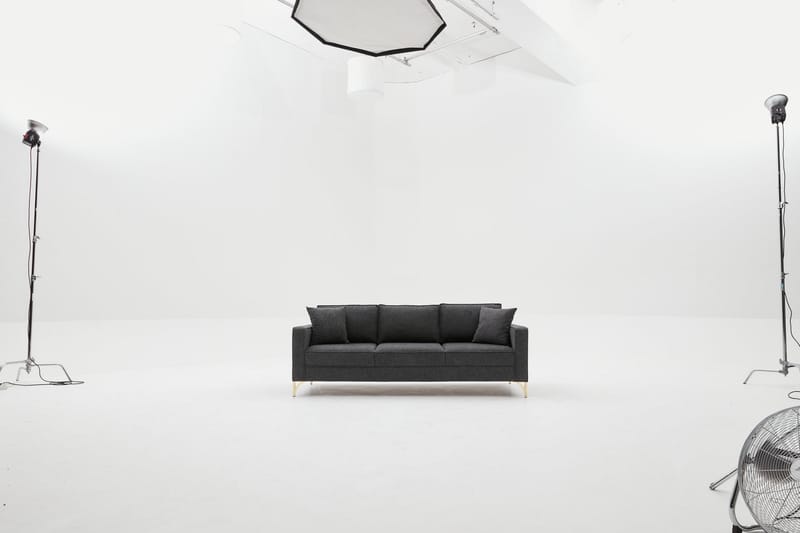Retzow Sofa 3-seter - Antrasitt - Møbler - Sofaer - Sofa 3 seter