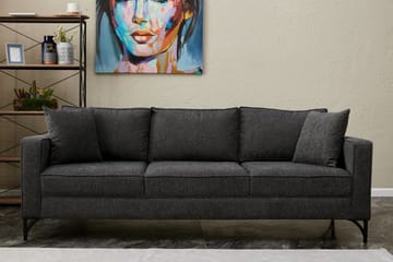 Retzow Sofa 3-seter - Antrasitt - Møbler - Sofaer - Sofa 3 seter