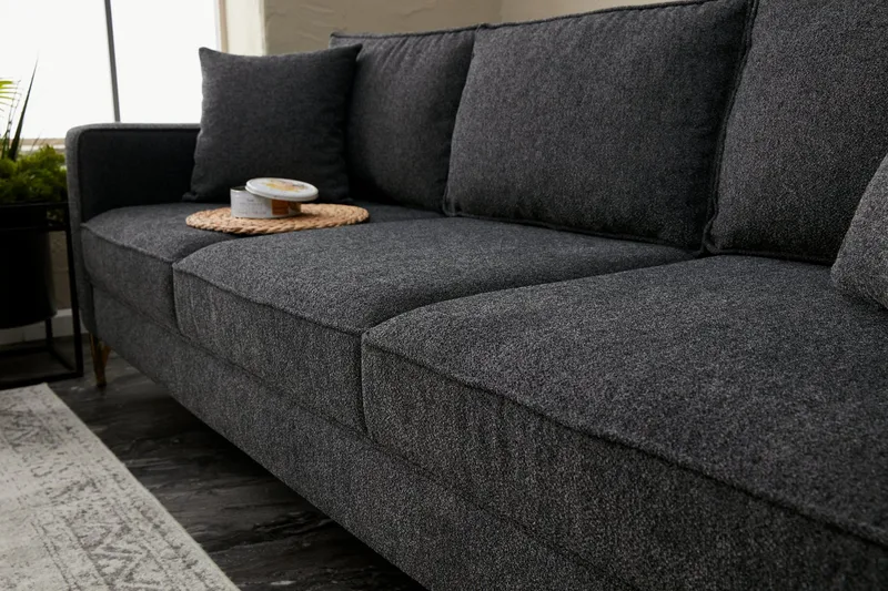 Retzow Sofa 3-seter - Antrasitt - Møbler - Sofaer - Sofa 3 seter